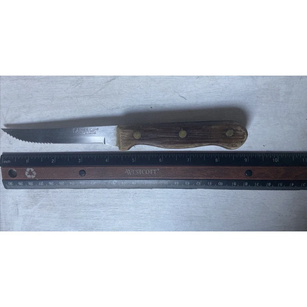 Santa Fe Vintage No-stain Steel Knife‎ with Wood Handle
